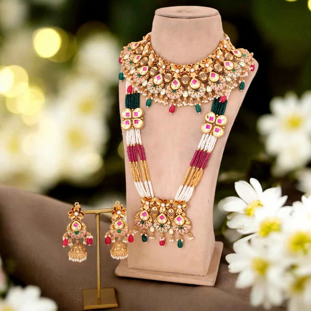 Multicolor Githalya Bridal Jewellery Set