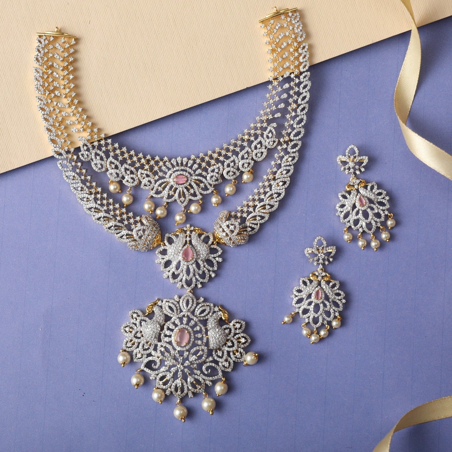 Party Hit CZ Necklace Set
