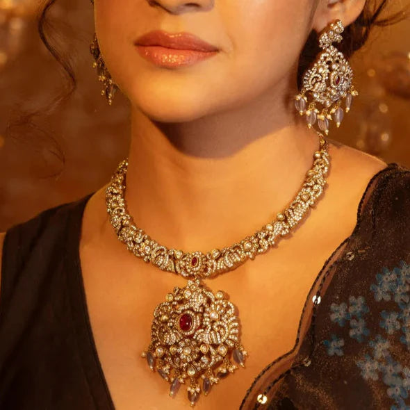 Nakshatra CZ Necklace Set