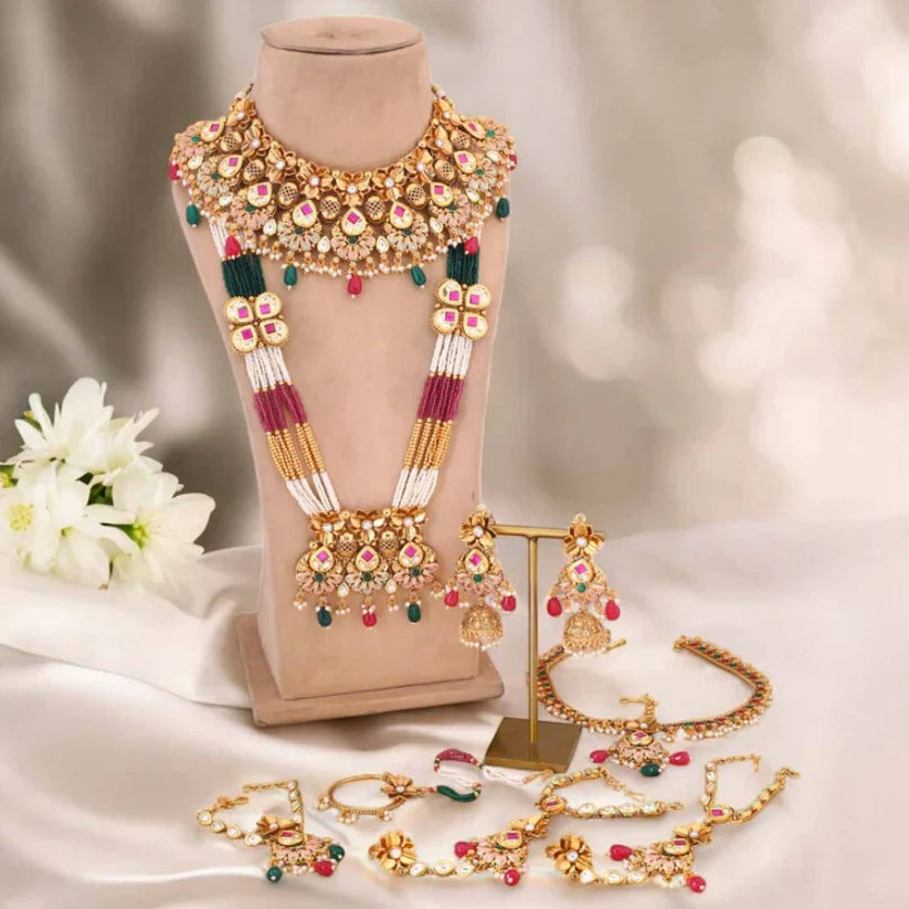 Multicolor Githalya Bridal Jewellery Set