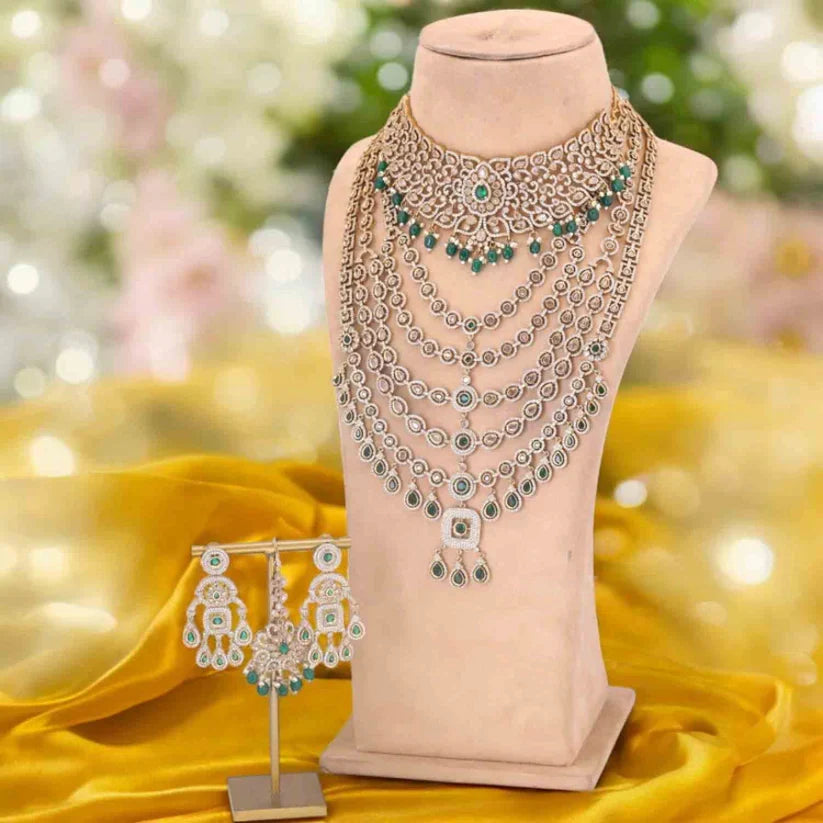 Emerald Apphia Bridal Victorian Jewellery Set - New Arrival