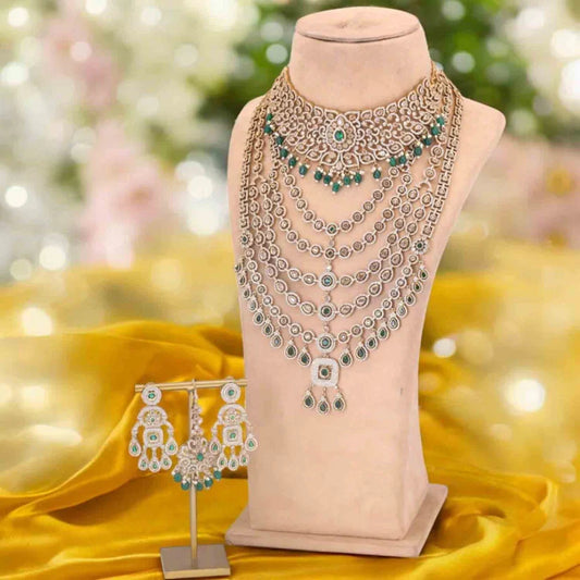 Emerald Apphia Bridal Victorian Jewellery Set - New Arrival